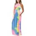 thumbnail image 2 of Vestido largo suelto sin mangas de verano para mujer Vestido largo casual con bolsillos Xemadio FSHY034-276, 2 of 3