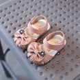 thumbnail image 2 of Quealent Girls Leather Soft Closed Toe Princess Flat Shoes Summer Sandals(Toddler/Little Kid) Pink for Size 6, 2 of 9