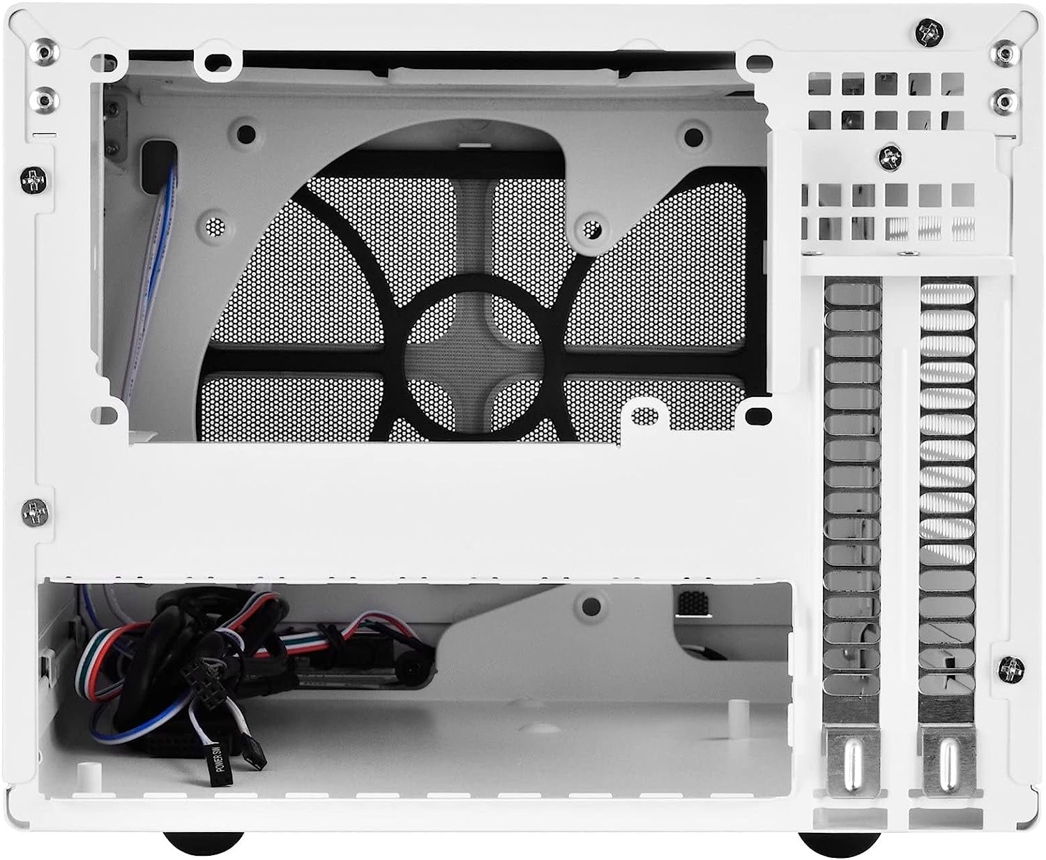 SilverStone Technology Ultra Compact Mini-ITX Computer Case with Mesh Front Panel White & Black (SST-SG13WB-USA)