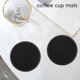 thumbnail image 3 of Juego de 12 posavasos de cuero para bebidas, almohadilla redonda para taza para usar en color negro, 3 of 8