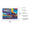 thumbnail image 2 of Fly to Hawaii - Escape to Paradise - I’m Going Back to my Little Grass Shack - Vintage Hawaiian Travel Poster by Rick Sharp - Fine Art Matte Paper Print (Unframed) 24x32in, 2 of 4