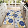 thumbnail image 4 of Kitchen Rugs Sets Of 2,Pioneer Flower Floral Print Pattern Anti Fatigue Kitchen Mat Rugs Non Slip Washable,Decorative Kitchen Floor Mats for Kitchen,Sink,Laundry,17"X47", 4 of 5