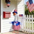 thumbnail image 5 of Patriotic Decor​ Porch Goose Clothes Uncle Sam Costume Flag Patterned Dresses Garden Yard Statues Outdoor Independence Day Celebration, 5 of 9
