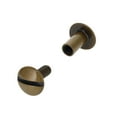 thumbnail image 2 of Chicago Screws, Open Hole, Antique Brass, Solid Brass-LL (50 per bag), Multiple Sizes, 2 of 10