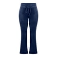 thumbnail image 5 of Juslio Pants for Women Comfortable Elastic Waist High Waist Loose Casual Flare Wide Leg Pants, 5 of 9