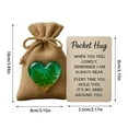 thumbnail image 3 of JIAHomeV Home Decor Heart Pocket Hug Mini Comfort Green Sentimental Keepsake for Friendship Support Encouragement Green,4cm, 3 of 7