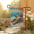 thumbnail image 4 of Sloth beach Garden Flag, Sunset beach Sloth Flag, Summer Flag ID-0416-LY4J, 4 of 4
