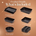 thumbnail image 6 of 8 Piece Dark Brown Nonstick Bakeware Set, 6 of 7