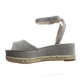 thumbnail image 3 of Kenneth Cole Womens Lorelei Gray Espadrille Heels Gray, 3 of 4