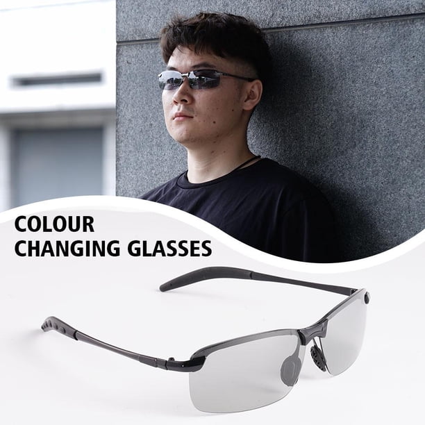 Lunettes de soleil photochromiques | Lunettes de soleil de sport polarisées pour homme | Protection UV400 – Lunettes de sécurité transparentes pour la Lunettes de soleil photochromiques | Lunettes de soleil de sport polarisées pour homme | Protection UV400 – Lunettes de sécurité transparentes pour la