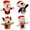Red 1PCS & Black 1PCS & Beige 1PCS & White 1PCS, variant on Christmas hand puppet reindeer - Soft Holiday Hand Puppet for Kids, Interactive Storytelling Toy, Christmas Party Favor for Classroom & Family Fun (Size/Style as Pictured)