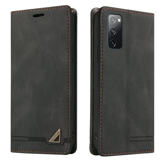 Dteck Galaxy S20 FE Case, Galaxy S20 Lite Case [Not for S20], RFID Blocking Retro Premium Leather Business Folio Flip Cover with Cards Slots Wallet Case for Samsung Galaxy S20 FE 6.5" 5G - Black