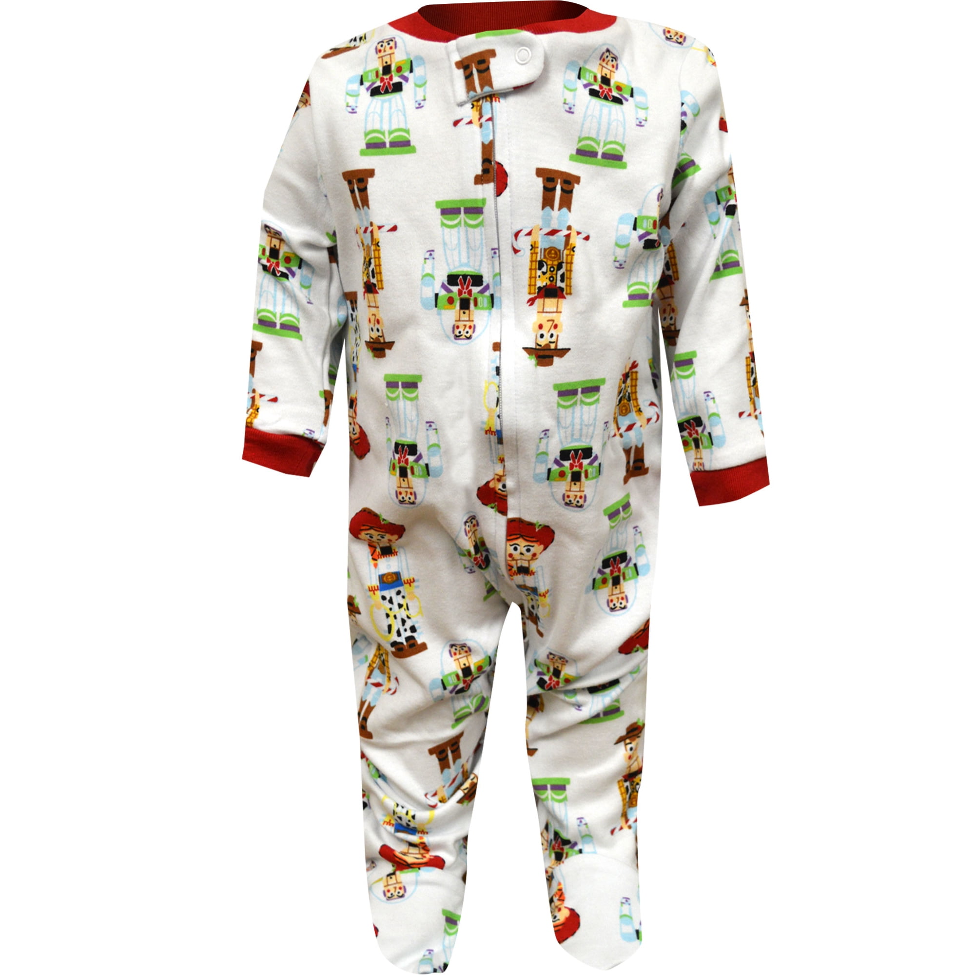 AMERICAN MARKETING ENTERPRISES Boys Toy Story Buzz Woody Jessie Christmas Nutcracker Infant Pajama 0 3 Months