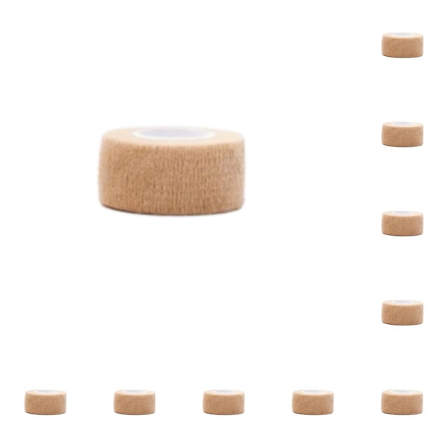 Guardurnaity 6 vendas adhesivas para mantenerse en movimiento del color de la piel: venda elástica liviana y que absorbe la humedad color de tez color de tez 2.5 cm * 4.5 m 10piezas