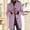 11-Purple, variant on Women's Stand Collar Single Breasted Wool Blend Coat, Mid-Length Long Sleeve Casual Overcoat with Pockets for Fall Winter 11-Purple XXL