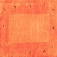 thumbnail image 1 of Ahgly Company Indoor Square Abstract Orange Contemporary Area Rugs, 4' Square, 1 of 1