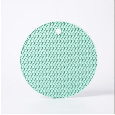 Silicone Pot Holder, Multipurpose Non-Slip Insulation Honeycomb Rubber Hot Pads, Heat Resistant Antislip Place Mat, Pack of 2