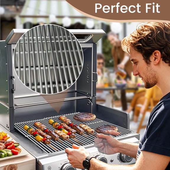 SH2Z (2-Pack) Stainless Steel Grill Cooking Grate for Pit Boss 820 Series Parts, Pit Boss Pro Series 850, Pit Boss Pro II 850 Grills, Pit Boss Navigator 850 Wood Pellet Grills