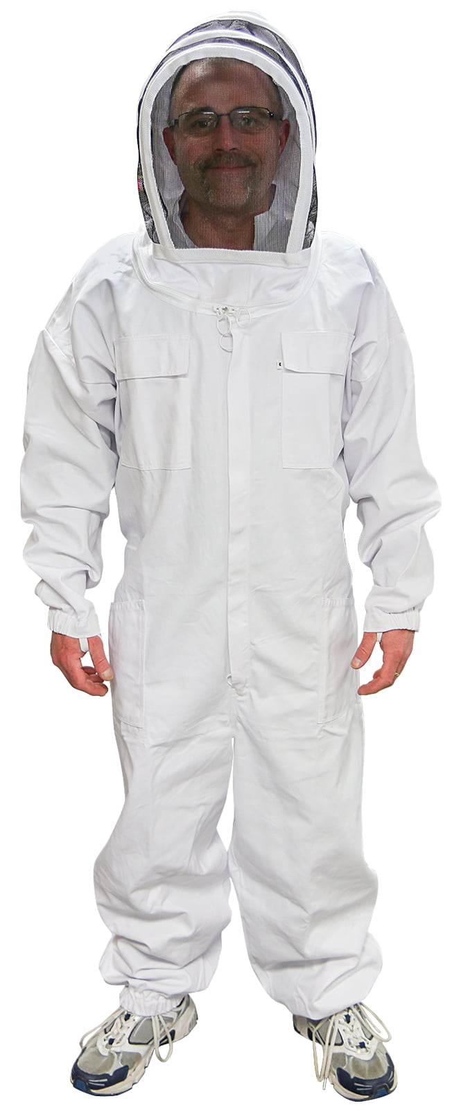 Arctic White Humble Bee Ventilated Beekeeping Suit with Fencing Veil 431-XL-20 x-Large