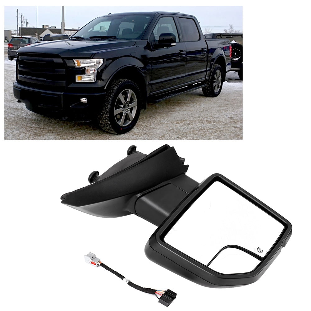 Mgaxyff Car Mirror Outside Right Side Mirror Electric Black Fit for