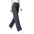 thumbnail image 3 of Womens Quick Dry Casual Pants, Straight Leg Elastic Waist Stretch Breathable Athletic Trousers, Walking Hiking Jogging Fitness Sports Wear | VerBelle,Dark Gray S, 3 of 7
