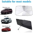 thumbnail image 2 of Windshield Sun Shade - Car Sun Shade with Foldable Umbrella Sun Shade for Car Windshield, Car Windshield Sun Shade Blocking Sun Glare and Heat Suitable for Truck and Most Vehicles, 2 of 7