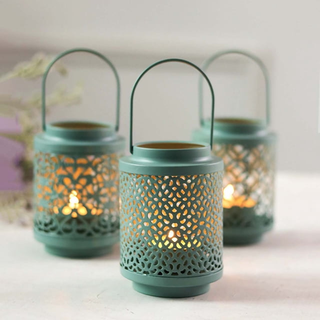 Iron Hollow Candlestick Candle Cup Tabletop Candlelight Dinner Decoration Christmas Decorative Lighting Items