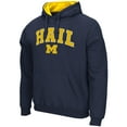 thumbnail image 2 of Men's Colosseum  Navy Michigan Wolverines Rally Cry Fleece Hoodie, 2 of 3
