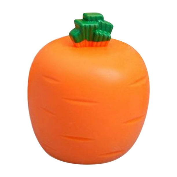 Juguetes para la piscina, juguetes para bebés y niños pequeños. Lindo vaso blanco para apretar, vaso antiestrés con forma de rábano, juguete de plástico para amasar y crear un nuevo truco creativo.