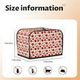 thumbnail image 5 of Haiem Fresh Red Tomato Print Toaster Covers 2 Slice Wide Slot,Bread Dust Cover & Fingerprint Protection,Bread Machine Cover,Appliance Covers, 5 of 7