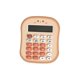 thumbnail image 2 of Calculadora pequeña con forma de pan, bonita, robusta, básica, portátil, de 12 dígitos, ideal para el hogar, la escuela primaria, la oficina, los color caramelo, 2 of 8