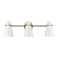 thumbnail image 2 of Golden Lighting Reeva 3-light Vanity in Modern Brass and Glossy Ecru shade, 2 of 9