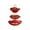 Red, variant on Red Tiered Serving Tray 3 Layer Dessert Stand For Party Snacks Appetizers Fruit Candy Display Coffee Table Centerpiece 9.45X9.45X2.36 Inches 0.88Lb 1Pc