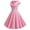 Pink, variant on QUYUON Women’s Vintage Dress Elegant Formal Sweetheart Neckline Short Sleeve Prom Dress Retro Cocktail Party Swing Dresses Back Zipper Wedding Guest Pleated A-Line Knee Length Dress Blue Large