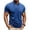 Blue, variant on Muscle Polo Shirts for Men Textured Slim Fit Polo Short Sleeve Shirts Free 4 Way Stretch Golf Shirts