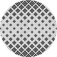 thumbnail image 1 of Ahgly Company Machine Washable Indoor Round Transitional White Smoke Area Rugs, 3' Round, 1 of 7