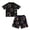 Black, variant on Toddler Boy Summer Short Clothes Sets Summer Short-Sleeve Short Sleeve Sets Summer Outfits Cute Clothes Boys Comfortable Playwear Daily Wear