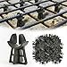 thumbnail image 3 of Strasee 100Pcs 1-3/16" Snap Rebar Chairs Plastic Rebar Concrete Chair Fit 3-5 Size Heavy Duty Solid Construction Anti Rust M076, 3 of 4