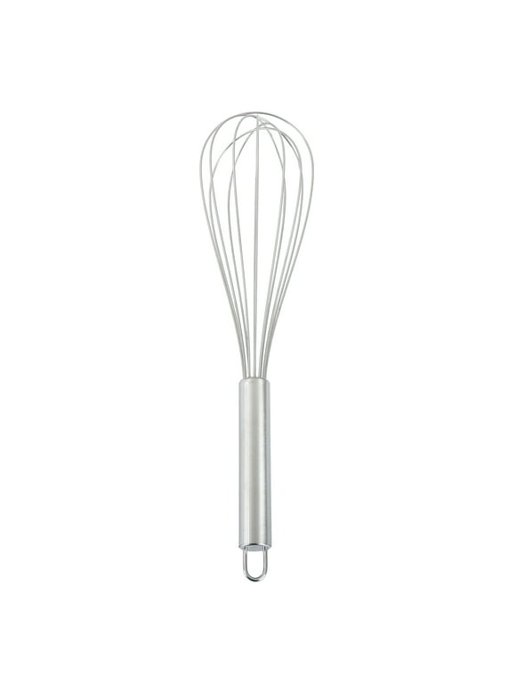 Mainstays 12" Stainless Steel Whisk with Loop for Hanging, Silver
