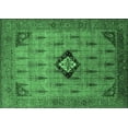 thumbnail image 1 of Ahgly Company Indoor Rectangle Oriental Emerald Green Industrial Area Rugs, 5' x 7', 1 of 4