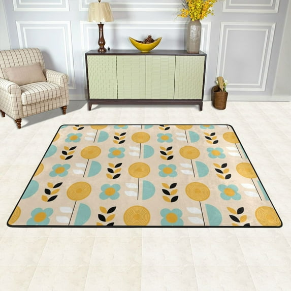 XMXY Area Rugs Doormat Outdoor Entrance, Scandinavian Motif Decoration Facecloth Non-slip Floor Mat Rug for Living Room Kitchen Sink Area Indoor,72"x48"