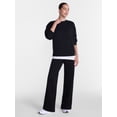 thumbnail image 2 of Athletic Works Women's Fleece Pants with Pockets, 30" Inseam, Sizes XS-XXXL, 2 of 5