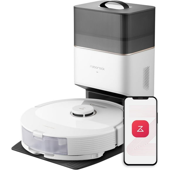 Roborock Q8 Max+ Robot Vacuum and Mop | APP-Controlled Mopping Self-Emptying Hands-Free Cleaning for up to 7 Weeks | Reactive Tech Obstacle Avoidance, 5500 Pa Suction, DuoRoller Brush | Brand New