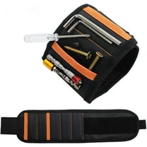 Magnetic Wristband Tools for Holding Screws,Nails, Drilling Bits,Magnetic Wrist Tool Holder Belts with 10 Strong Magnets,Tool Organizers and Gift for Men,Father/Dad, Husband, Boyfriend, Women,Black