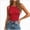 Red, variant on Women Polka Dot Tops Boat Neck Sleeveless Bow Tie Back Casual Slim Fit Cami Y2k Trendy Basic Sexy Shirt (Blue,XL)