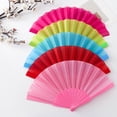 thumbnail image 2 of Abanico de plástico de 7 pulgadas con forma de hueso para danza, estilo chino, para hombres y mujeres, color sólido, para ejercicios matutinos, 2 of 6