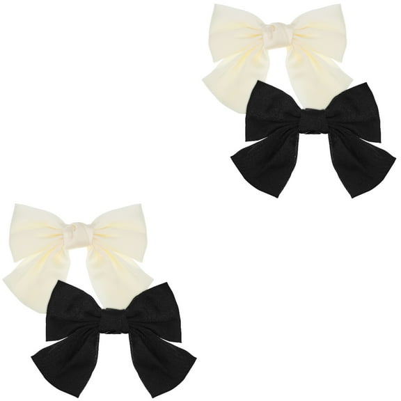 Worgeous 4 Pcs  Hair Bows Hair Bow Clips Girls Hair Bows Girl Hair Clips Large Hair Bows Women  Hair Accessories