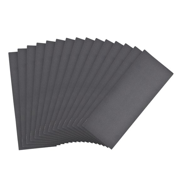 Unique Bargains Waterproof Sandpaper, Wet Dry Sand Paper Grit of 600, 9 x 3.7inch 15pcs