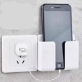 thumbnail image 6 of 4Pcs Wall Mount Phone Holder,Charger Remote Control Storage Box, Adhesive Mobile Phone Wall Stand for Charger, Phone Holders Home Office, 6 of 8