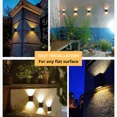 thumbnail image 6 of HESHENG Solar Wall Lights Up Down LED Lamps 2 Pack , Waterproof Outdoor Lights for House, Exterior Light Fixture Small, Lampara LED De Pared for Patio, Doors, Fence etc (Cool White), 6 of 7